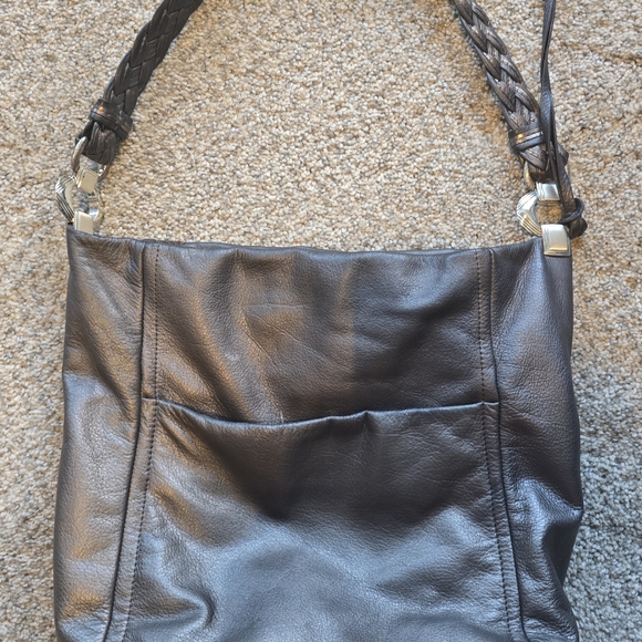 Brighton Anju Black Sequin Bucket Bag Approx. 14x12x4 - Picture 2 of 6